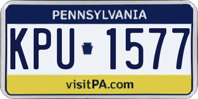 PA license plate KPU1577