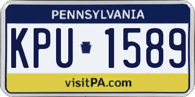 PA license plate KPU1589