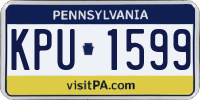 PA license plate KPU1599