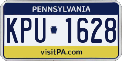 PA license plate KPU1628