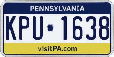 PA license plate KPU1638