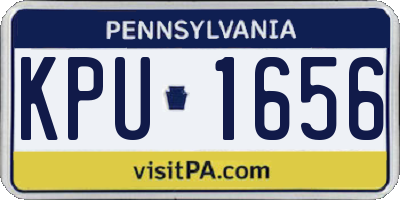 PA license plate KPU1656