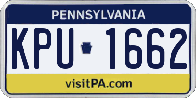 PA license plate KPU1662