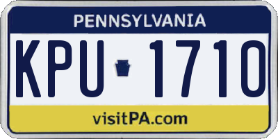 PA license plate KPU1710