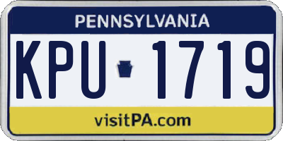 PA license plate KPU1719