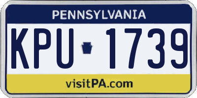 PA license plate KPU1739