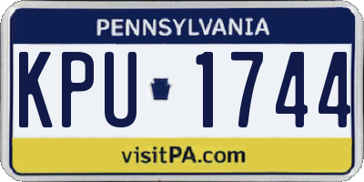 PA license plate KPU1744