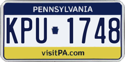 PA license plate KPU1748