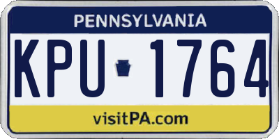 PA license plate KPU1764