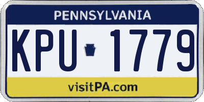 PA license plate KPU1779
