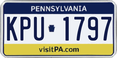 PA license plate KPU1797