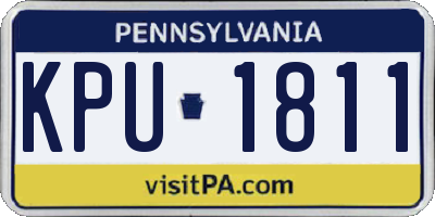 PA license plate KPU1811