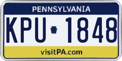 PA license plate KPU1848