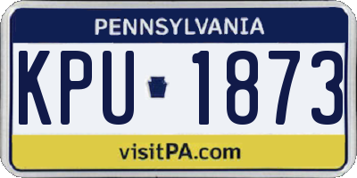 PA license plate KPU1873