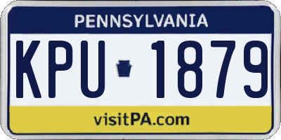 PA license plate KPU1879