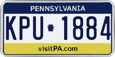 PA license plate KPU1884
