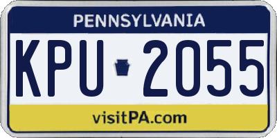 PA license plate KPU2055