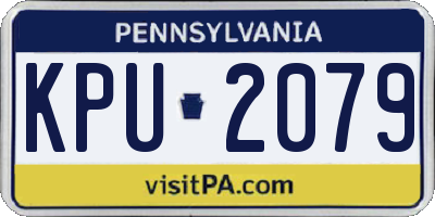 PA license plate KPU2079