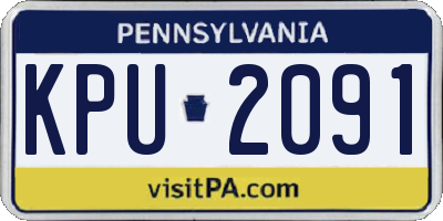 PA license plate KPU2091
