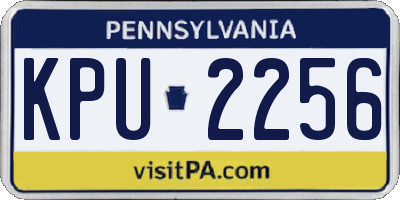 PA license plate KPU2256