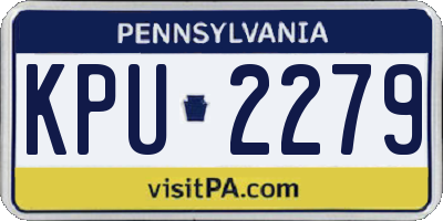PA license plate KPU2279