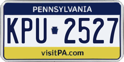 PA license plate KPU2527