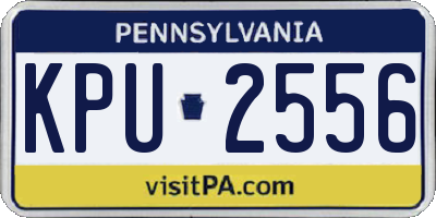 PA license plate KPU2556