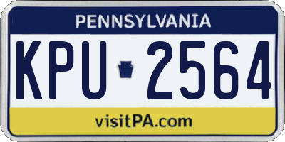 PA license plate KPU2564