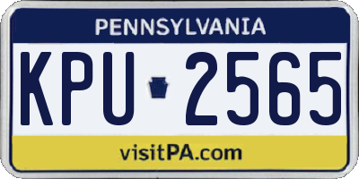 PA license plate KPU2565