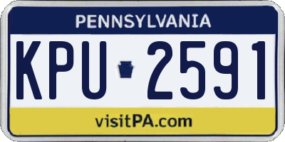 PA license plate KPU2591