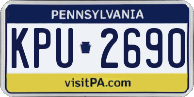 PA license plate KPU2690