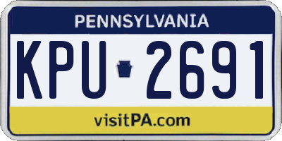 PA license plate KPU2691