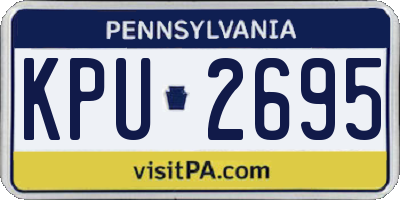 PA license plate KPU2695
