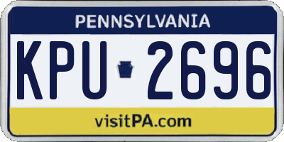 PA license plate KPU2696