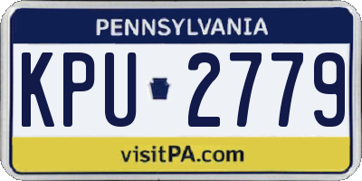 PA license plate KPU2779