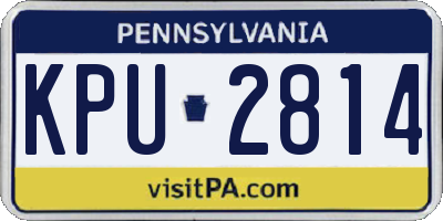 PA license plate KPU2814