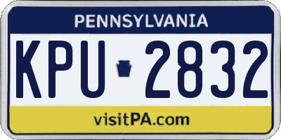 PA license plate KPU2832