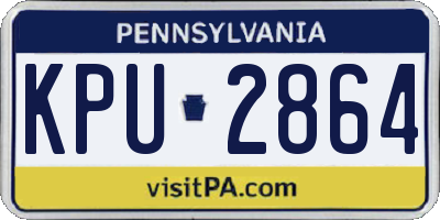 PA license plate KPU2864
