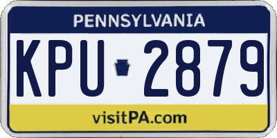 PA license plate KPU2879