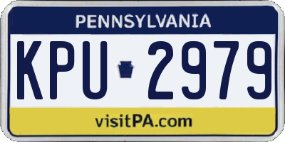 PA license plate KPU2979