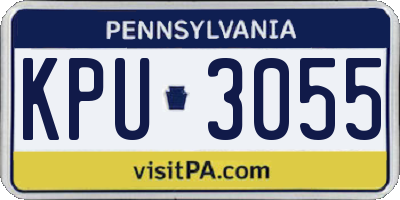 PA license plate KPU3055