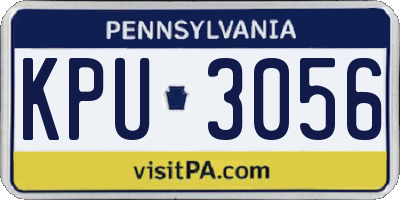 PA license plate KPU3056