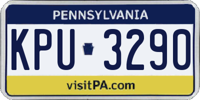 PA license plate KPU3290