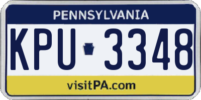 PA license plate KPU3348