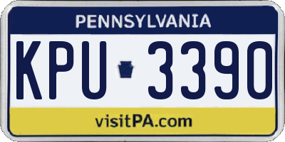 PA license plate KPU3390