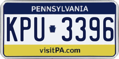 PA license plate KPU3396