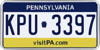 PA license plate KPU3397