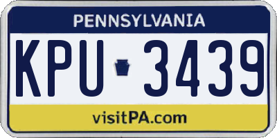 PA license plate KPU3439