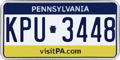 PA license plate KPU3448