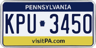 PA license plate KPU3450